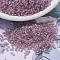 MIYUKI Delica Beads, Cylinder, Japanese Seed Beads, 11/0, (DB0857) Matte Transparent Smoky Amethyst AB, 1.3x1.6mm, Hole: 0.8mm, about 10000pcs/bag, 50g/bag