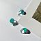 Resin Finger Rings, Round, Light Sea Green, US Size 8(18.1mm)