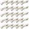 Iron Hair Barrette Findings, French Hair Clip Findings, Nickel, Platinum, 51x7mm, 60pcs/bag