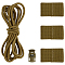 FINGERINSPIRE 1 Set Tactical Flag Bungee Elastic Fastener Strap Shock Cord Retention Nylon with Plastic Outdoor Strap Olive Retention Molle Webbing Loop Cord Lock Secure Plate Carrier Attachment
