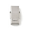 304 Stainless Steel Watch Band Clasps, Rectangle, Stainless Steel Color, 25x14.5x7mm, Hole: 4mm