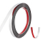 Flat Stainless Steel Wire Roll, with Adhesive Back, Stainless Steel Color, 15x0.3mm, about 19.69 Feet(6m)/Roll