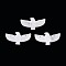 Eagle Shape Natural White Jade Gemstone Pendants, 27~28x51x5~6mm, Hole: 1.8~2mm