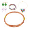 5M Aluminum Wire, Flat, Chocolate, 18 Gauge, 1x0.3mm, about 16.40 Feet(5m)/roll