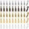100Pcs 5 Colors Tibetan Style Alloy Glue-on Flat Pad Bails, Rectangle, Cadmium Free & Lead Free, Mixed Color, 26x8x1mm, Hole: 8x5mm, 20Pcs/color