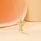 Alloy Textured Initial Pendant Necklaces, Golden, Letter Y, 18.31 inch(46.5cm)