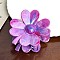 Resin Claw Hair Clips, Hair Accessories for Women & Girls, Flower, Violet, 82mm