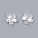 Scrapbooking fiore acrilico perle cabochon abbellimenti parte posteriore piana per gioielli X-MACR-F028-22-2