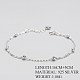 925 Sterling Silver Cable Chain Bracelets BJEW-BB35522-4
