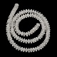 Natürlichem Quarz-Kristall-Perlen Stränge G-Z030-A28-01-3