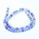 Naturelles bleu perles de calcédoine brins G-G765-30-6mm-2