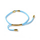 Bracelets ajustables en faux daim BJEW-JB04217-05-3