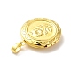 Rack Plating Brass Locket Pendants KK-I688-01G-3
