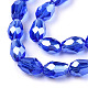 Electroplate Glass Beads Strands EGLA-R008-6x4mm-8-3