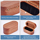 木製の箱  フリップ磁気カバー  バリーウッド  8.4x4.4x4cm WOOD-WH0029-05-5