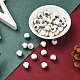 80pcs 8 couleurs de perles de verre opaques de Noël EGLA-YW0001-02-7