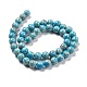 Brins de perles de jaspe impérial synthétiques G-E568-01B-05-2