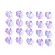100pcs perles acryliques transparentes écologiques TACR-YW0001-07D-2