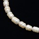 Fili di perle di perle d'acqua dolce coltivate naturali di grado b PEAR-L001-F-20-2