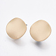 Smooth Surface Iron Stud Earring Findings IFIN-T012-93-RS-2