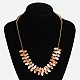 Glass Beads Nylon Thread Beaded  Necklaces X-NJEW-E039-04-1