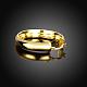 Vogue Design Ring Brass Hoop Earrings EJEW-BB01543-2