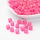 Lettres mélangées perles cubiques acryliques transparentes X-SACR-S181-02-1