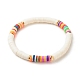 Heishi-Perlen-Armbänder aus Fimo BJEW-JB07242-01-3