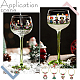 BENECREAT 24 Sets Christmas Theme Wine Glass Charms AJEW-BC0003-12-7