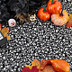Fingerinspire 0.9x1.6m noir toile d'araignée tissu halloween tissu araignée maille polyester tissu décoratif accessoires de vêtement pour le rembourrage nappe halloween fête d'anniversaire vêtements décoration DIY-FG0004-13-4