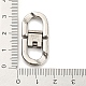 304 Stainless Steel Fold Over Clasps STAS-D026-01C-P-3