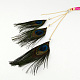 Женские ободки с плетеными замшевыми шнурами из окрашенных перьев OHAR-R184-03-3