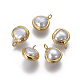 Colgantes naturales de perlas cultivadas de agua dulce X-PEAR-F011-55G-1