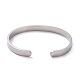 304 bracelet manchette ouvert phase de lune en acier inoxydable pour homme femme BJEW-H551-01P-3