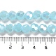 Supports de perles de verre imitation jade EGLA-A035-J8mm-B09-5