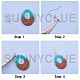 Sunnyclue diy fabricación de pendientes colgantes DIY-SC0010-51P-7