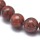 Bracelets extensibles en jaspe sésame naturel / perle de jaspe kiwi X-BJEW-K212-B-037-3