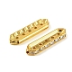 Barre distanziatrici in ottone e cristallo con strass&nbsp;RB-T019-01A-G-2