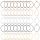 Superfindings 300 шт. 5 цвета железные серьги-кольца выводы FIND-FH0004-71-1