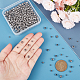 UNICRAFTALE 400pcs 4 Sizes 3mm/4mm/5mm/6mm Round Spacer Beads 304 Stainless Steel Loose Beads Small Hole Spacer Beads Smooth Surface Beads Finding for DIY Jewelry Making STAS-UN0004-96P-2