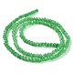 Brins de perles de verre imitation jade peints au four DGLA-A034-J2MM-A10-5