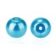 Pandahall elite 6 mm alrededor de 400 piezas cuentas de perlas de vidrio azul cielo profundo pequeño brillo de satén cuentas redondas sueltas en una caja para hacer joyas HY-PH0001-6mm-073-3