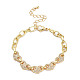 Parures de bijoux bracelets et colliers coeur zircone cubique SJEW-M098-01G-6