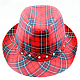 Punky gorras de tela a cuadros AJEW-O018-06-2