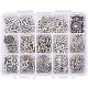 PandaHall Elite 195pcs 13 Style Connector Beads Charms Tibetan Antique Silver Flower Heart Charms Pendants Beads Connector for DIY Dangling Earrings Necklace Bracelet Making TIBEP-PH0004-76-1