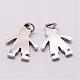 316 Surgical Stainless Steel Pendants STAS-K116-01P-A-1