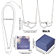 Creatcabin collier pendentif en argent sterling plaqué rhodium 925 SJEW-CN0001-03C-2