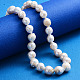 Fili di perle di keshi di perle barocche naturali PEAR-R064-10-5