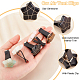 OLYCRAFT 5pcs Star Shape Crystal Stones Car Vent Clips Natural Gemstone Car Air Vent Clips Pentagram Stones Car Accessories with Copper Wire for Car Air Vent Accessory - 5 Style AJEW-PH00496-01-4