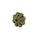 チベットスタイル合金の花のスペーサービーズ  カドミウムフリー＆ニッケルフリー＆鉛フリー  アンティークブロンズ  5.5x2mm  穴：1.8mm  約6300個/1000g TIBEB-0885-AB-FF-1